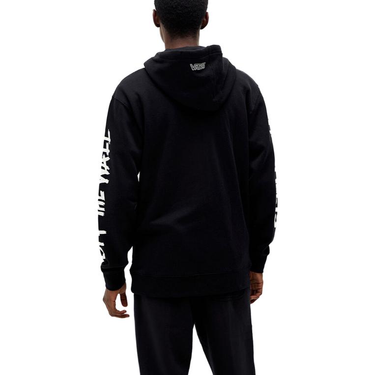 Vans Sweat à capuche en polaire imprimé à motifs pour homme noir VN0A4RZIZPL