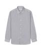 NOTIG Cotton Blend Striped Shirt Comfort Slim Fit Black_Oka2Shdl211K1