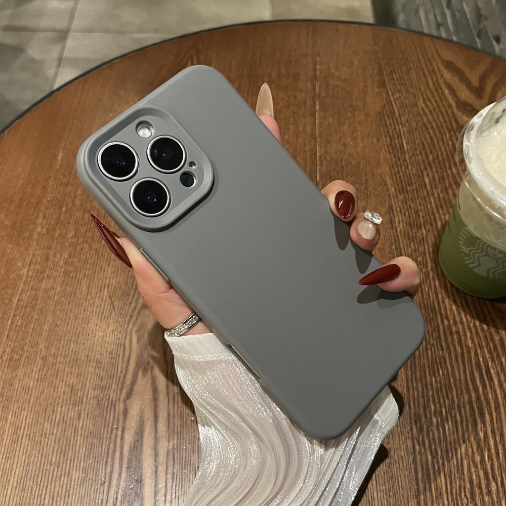 Soft Silicone Candy Color Case for iPhone 16 15 14 Plus 13 12 11 Pro Max Armor Shockproof TPU Rubber Bumper Simple Matte Cover