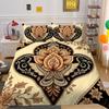 Set Biancheria da Letto Matrimoniale Alta Qualità Fiori Stampa 3D Copriletto Donna Decorazione Camera da Letto