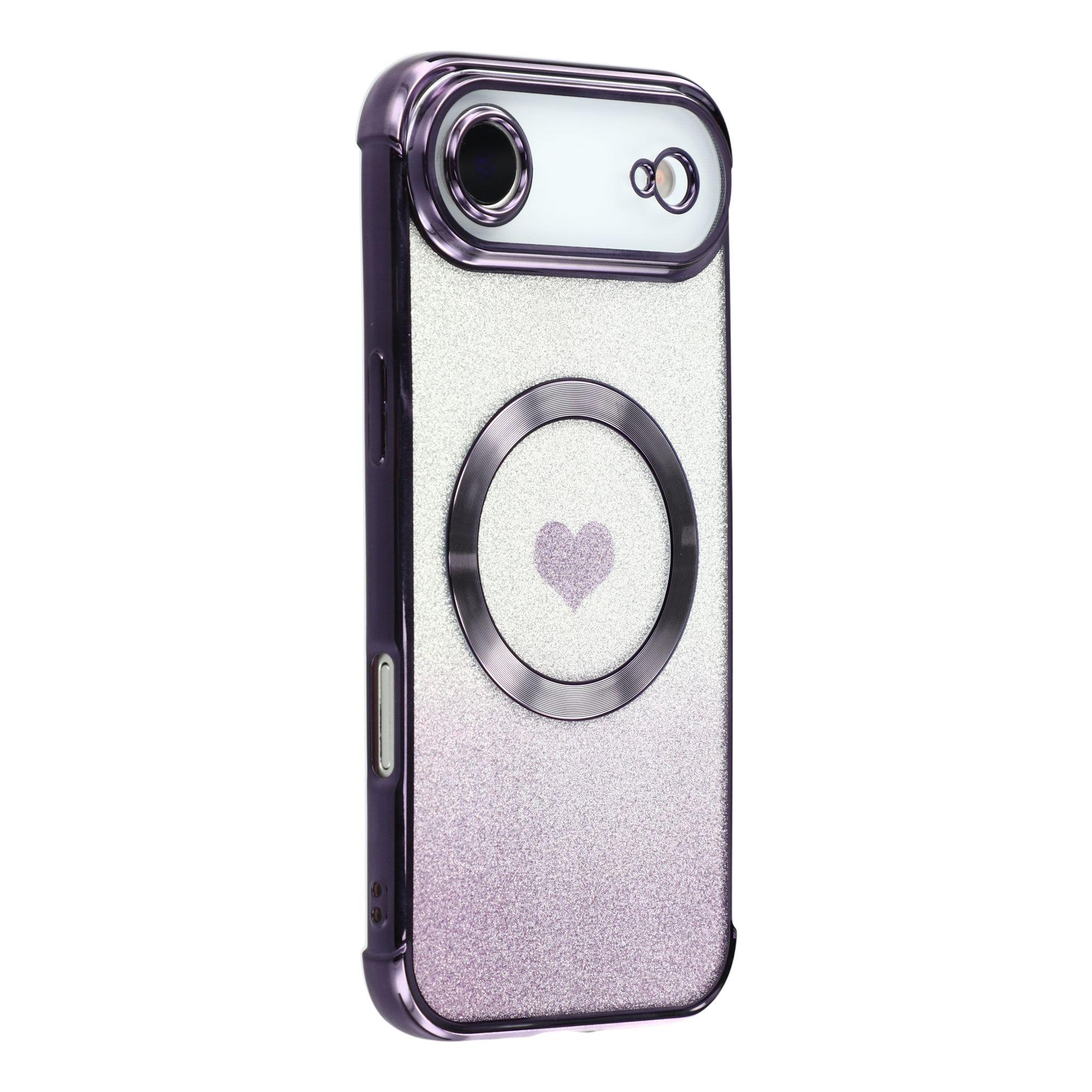 

For iPhone Air Case Gradient Sparkle TPU Phone Cover Compatible with MagSafe