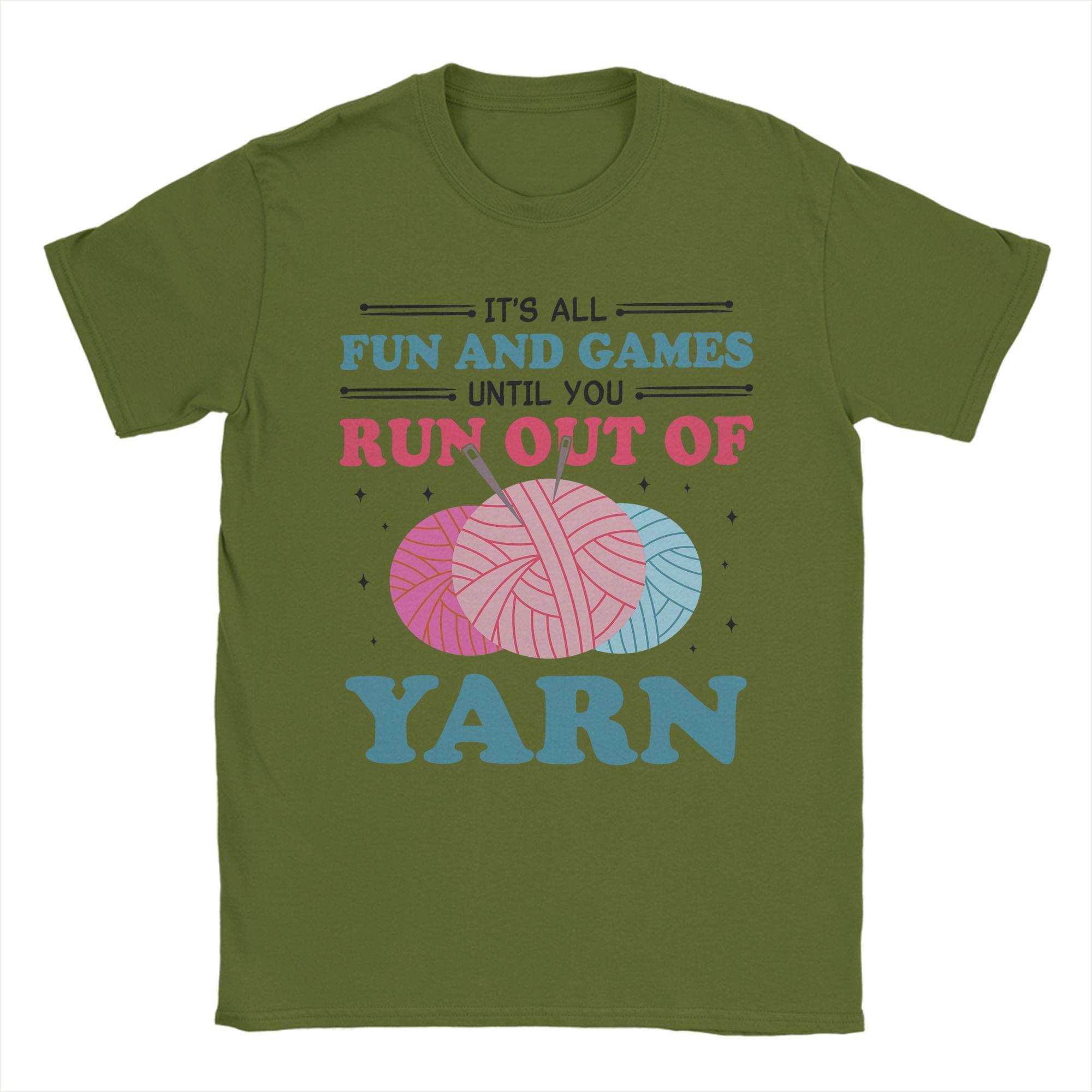 

Summer Crochet Crocheting Knitting Trendy Cool T-Shirts Pure Cotton Tshirt for Men Y2K Basic Wholesale Short Sleeve Clothes 4XL