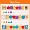 Wooden Montessori Shape Sorting Puzzle For Toddler Cognitive Development Educational Toy