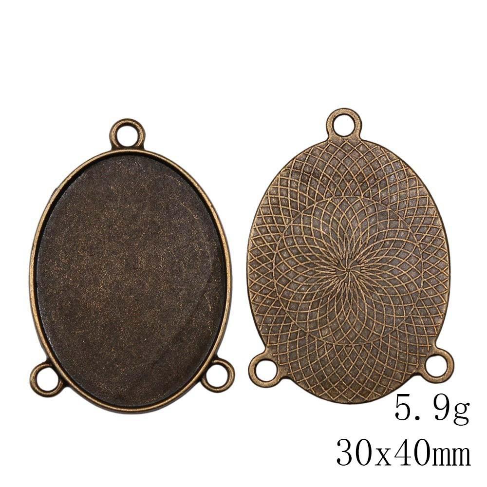 NewArrivals Accessories Jewelry Three-Hole Multi Size Glass Cabochon Base Setting Tray Accessories Parts Souvenir Men's Accessories