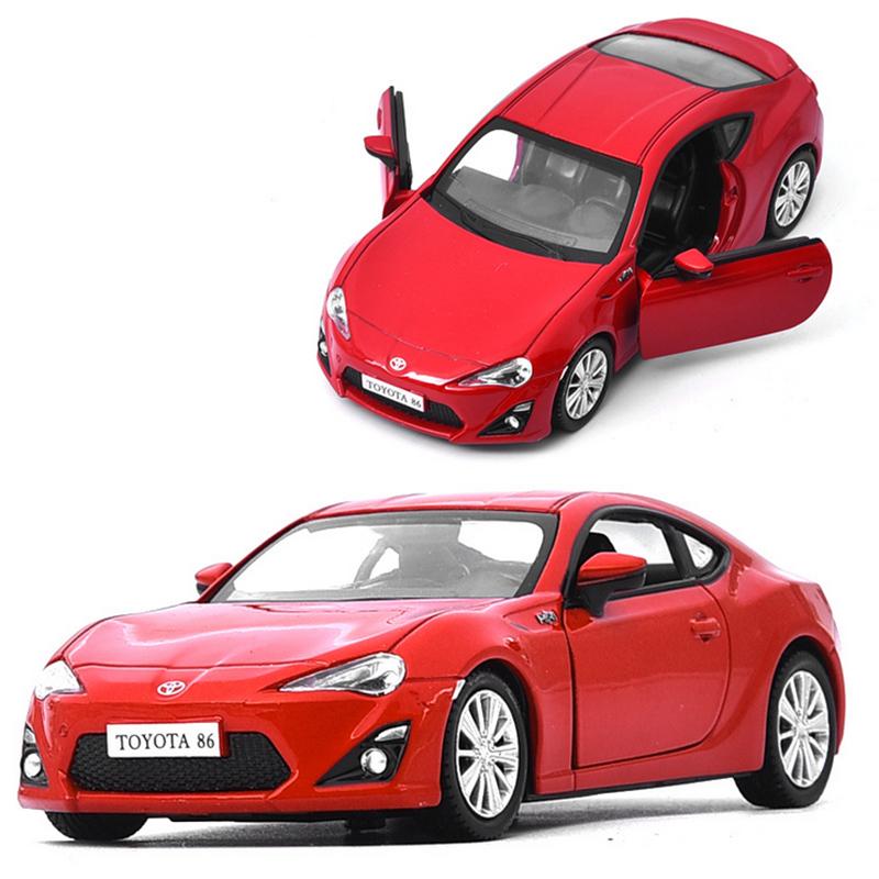 1/36 Toyota GT 86 Legering Sportsbil Modell Støpt Metall Bane Racingbil Kjøretøyer Modell Simulering Miniatyr Skala Leker for Barn Gave