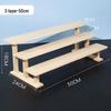Solid Wood 3-Tier Display Shelf