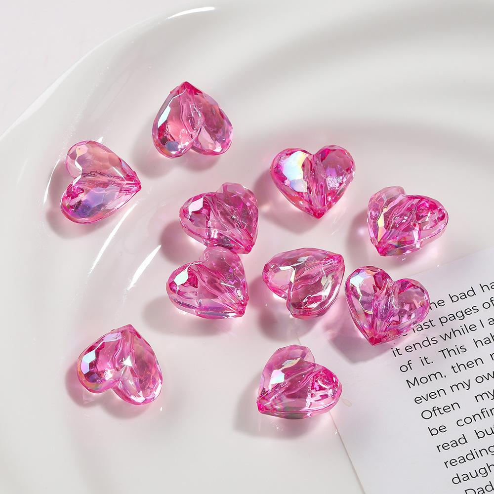 20Pcs Symphony Acrylic Love Crystal Beads DIY Jewelry Accessories