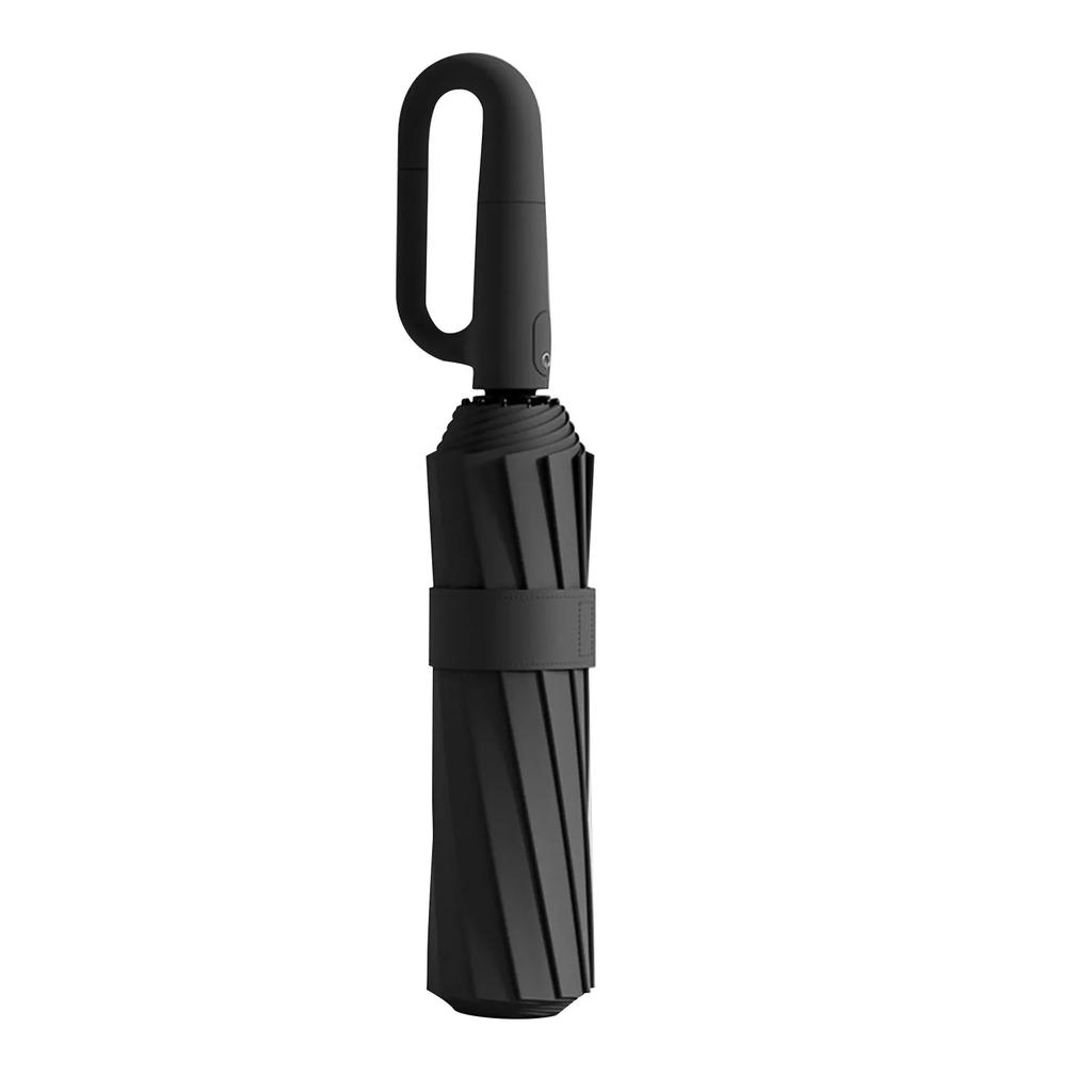 20Bones Windproof Fully Automatic Folding Umbrella with Loop Buckle UPF50+ Protable Compact Sun Rain Umbrellas for Women and Men