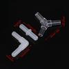 10Pcs Aquarium Airline Tubing Connectors Plastic Valve Joints Fish Tank Transparent Air Tube Adapters For 4Cm Id Air Line Hose