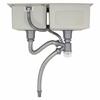 Pack Of 2 Kitchen Sink Drain Set Featuring Removable Basket and Sealing Stoppers In Sturdy Stainless Steel Materials