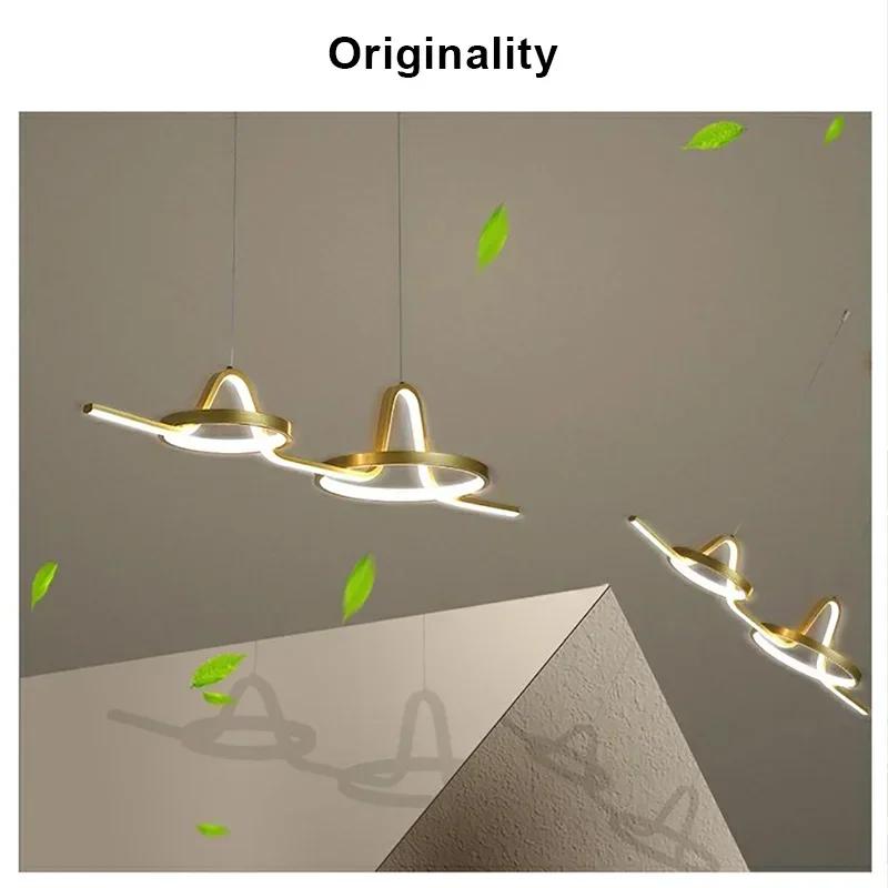 Nordic LED Pendant Lamp With Dinning Living Room Restaurant Kitchen Office Chandelier Lighting Fixture Home Decor Hanging Lamp
