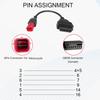 6 Pin OBD2 Adapter Cable,Fit For Guzzi Kawasaki Suzuki Yamaha Piaggio Vespa Honda Motorcycle OBD Diagnostic Cable,Euro5 6-Pin Connector Fits CAN Bus