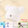 Winter Baby Hat 0-12 Months Newborn Double Layer Warm Infant Cap for Boys Girls Autumn Winter