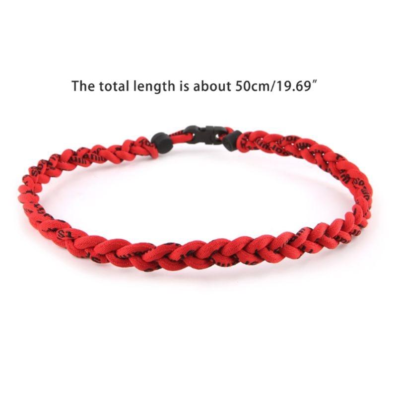 Braided Necklace Adjustable Sports Necklace Unique Charm Necklace Fashion Neck Jewelry Fabric Necklace for Man and Boys