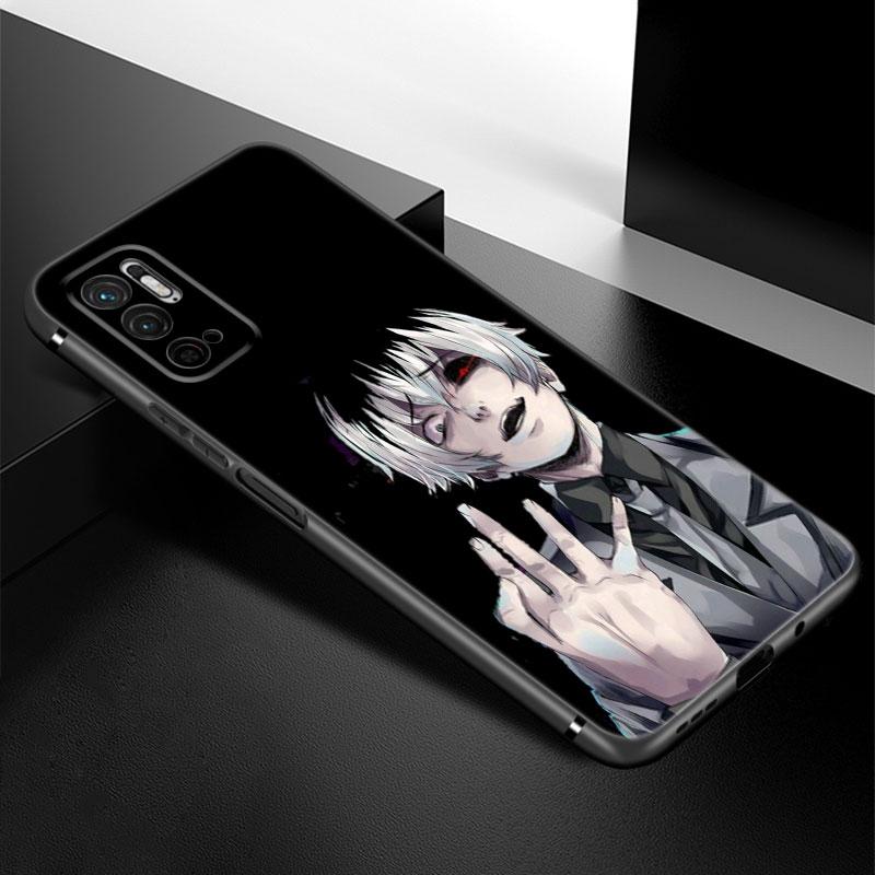 

Чехол для телефона с аниме «Токийский гуль» для Xiaomi Redmi Note 7 8 9 10 Lite 11 11E 11T 12 Pro 11S 4G 10T 5G 8T 9S 10S, мягкий черный чехол из ТПУ Redmi Note 12 Pro 5G