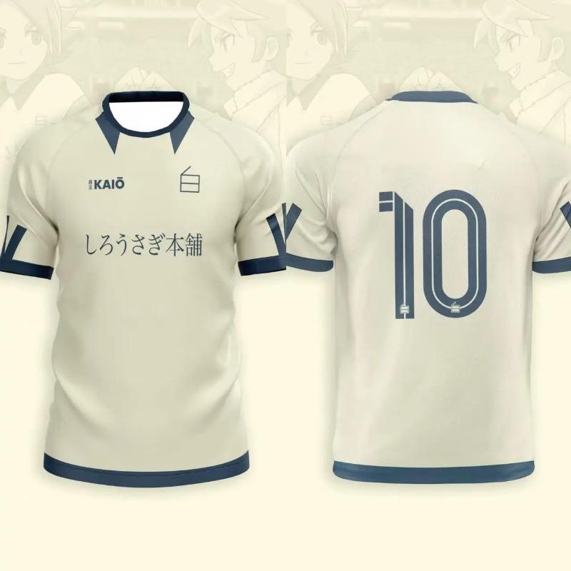 New Jersey Kids Anime Football T-Shirts Summer Men's/Women's Casual Sports Tees Soccer Top