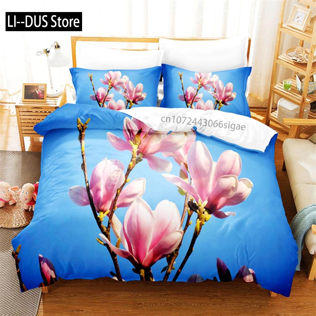 Flower Plants Bedding Set Duvet Cover Set 3d Bedding Digital Printing Queen Size Bedding Set Fashion Design