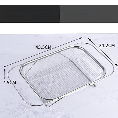 ZISIZ Retractable Stainless Steel Drain & Vegetable Washing Basket