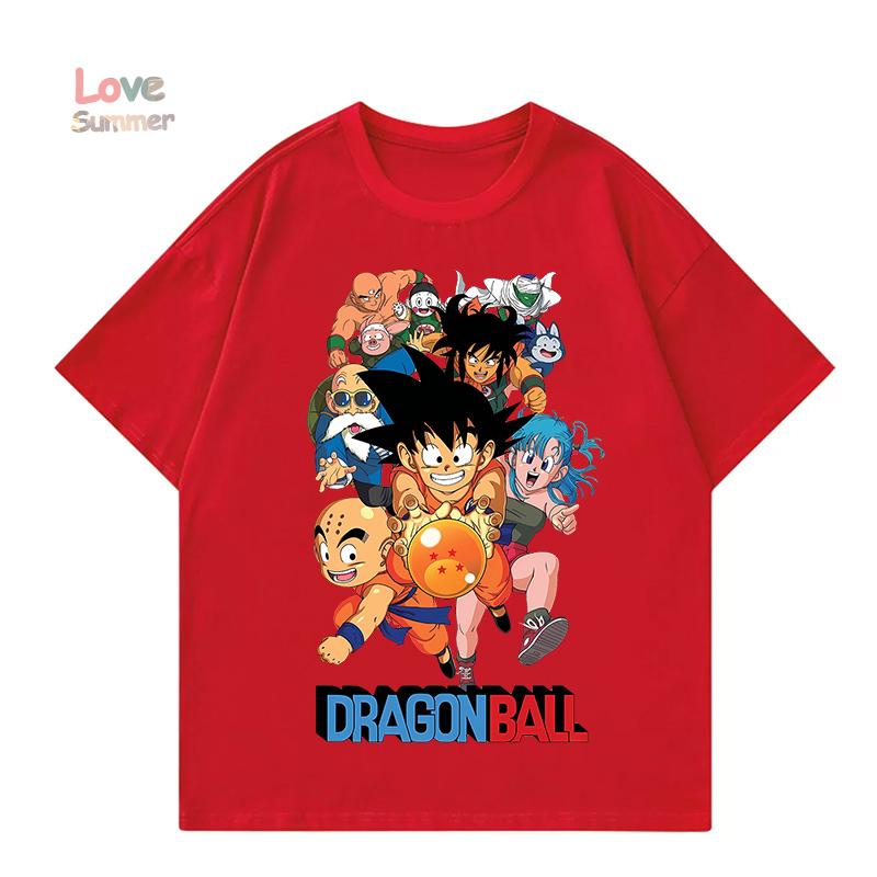 

kids t shirts 4 to14 years Dragon Ball print 2026 new Summer Short Sleeve boys T-Shirt cotton 110