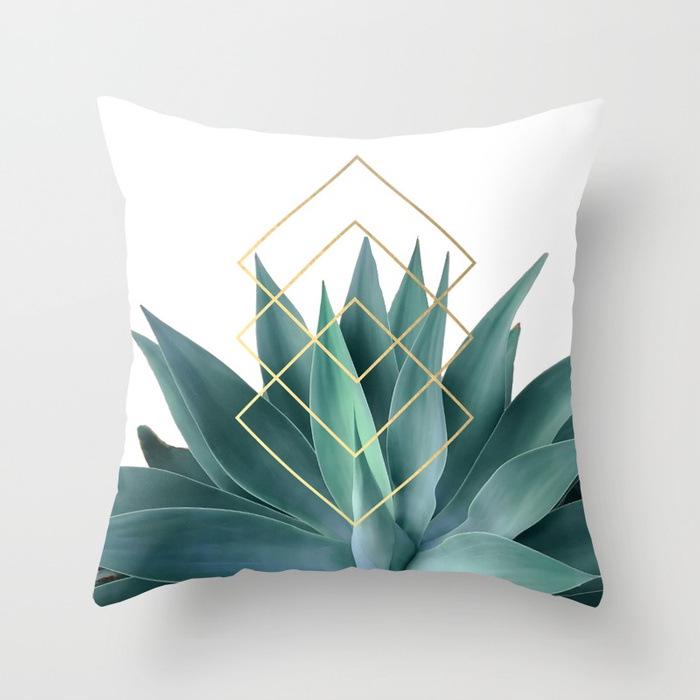 Nordic Style Tropical Plant Cactus Pattern Cushion Cover Sofa Car Office Pillowcase Home Decor Pillowcase