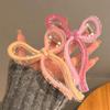 New Ribbon Bow Hair Claw Clips Women Shark Jelly Clear Hairclip Girl Hairpin Crab Barrette Clamp Hair Accessories