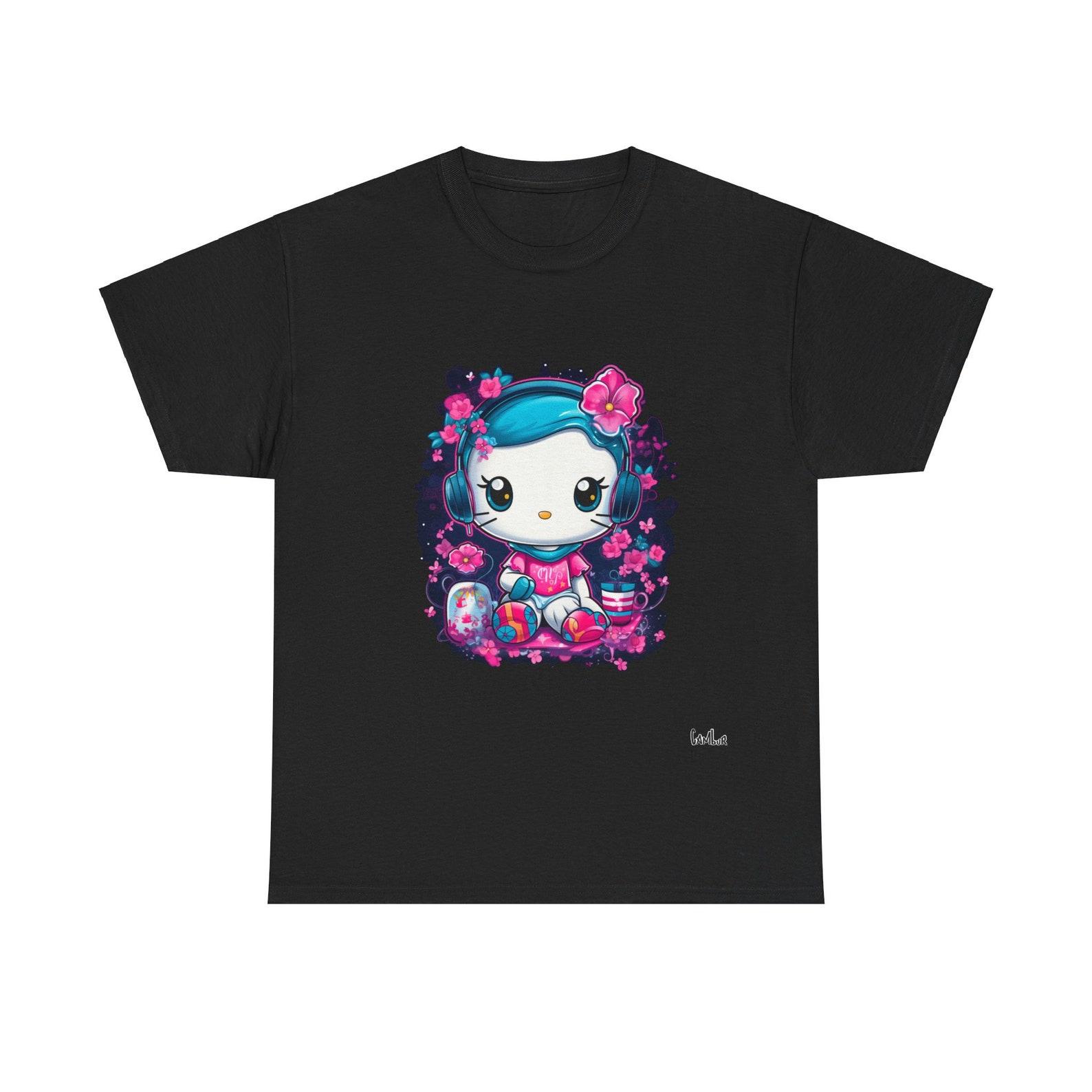 Kitty Unisex Heavy Cotton Tee S