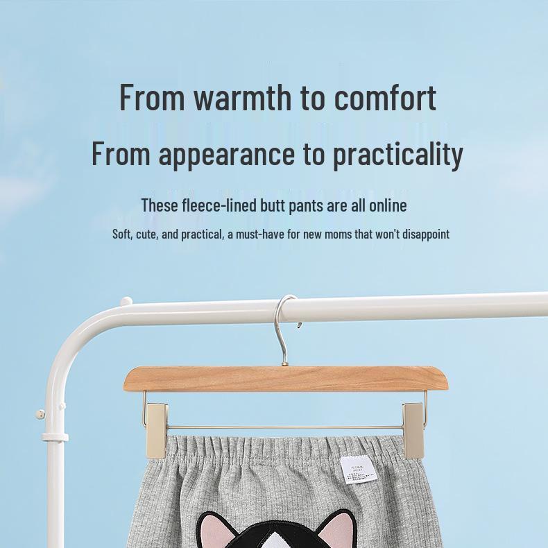 2025 Herbst/Winter Cartoon Fleecehosen für Kleinkinder (0-3 Jahre) - Unisex Lange Hosen