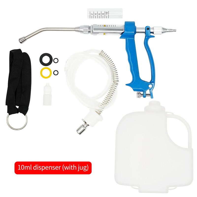 5/10/20/30/50ml Veterinary Metal Feeding Gun Continuous Drench Gun Sheep Cow Pig Goat Livestock Drenching Medication dispenser