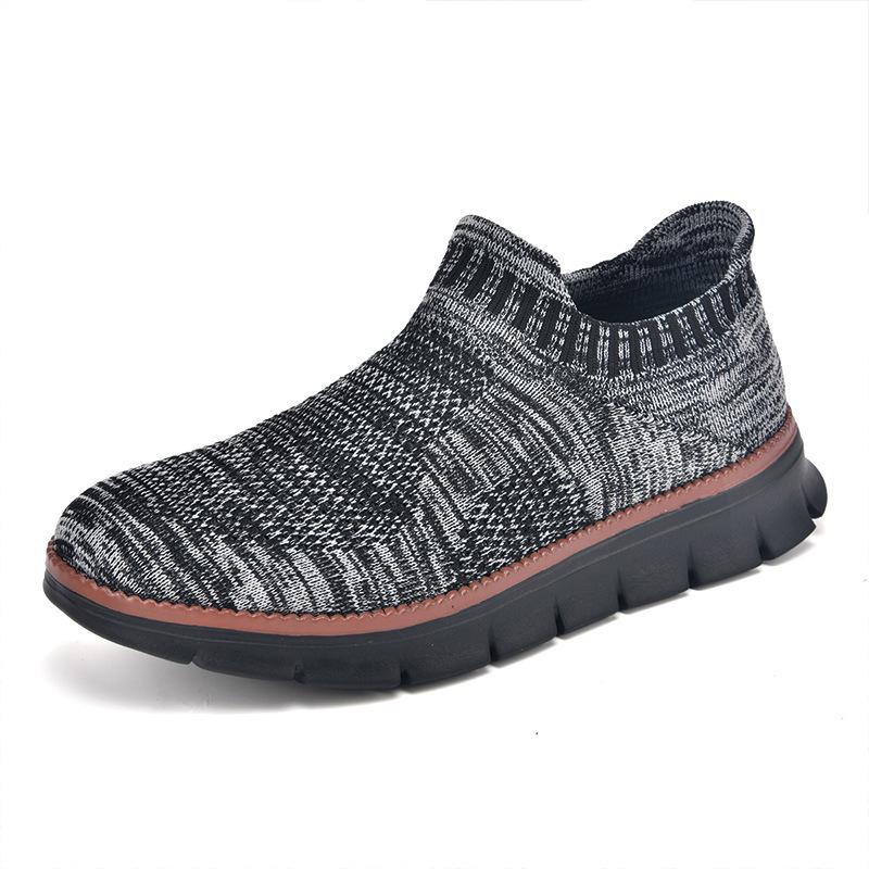 Men s Casual Summer Breathable Flyknit Mesh Running Shoes - British Style Trend 41