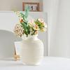 Plastic Flower Vase Indoor Outdoor Modern Real Dried Flower Holder Floral Arrangement