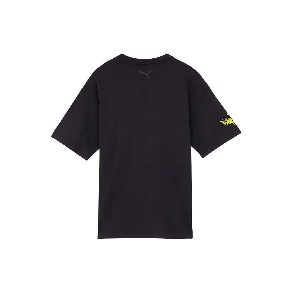 Puma Skull Letter Print Casual Sport Round Neck Short Sleeve T-Shirt Men Tops Black 625146-01