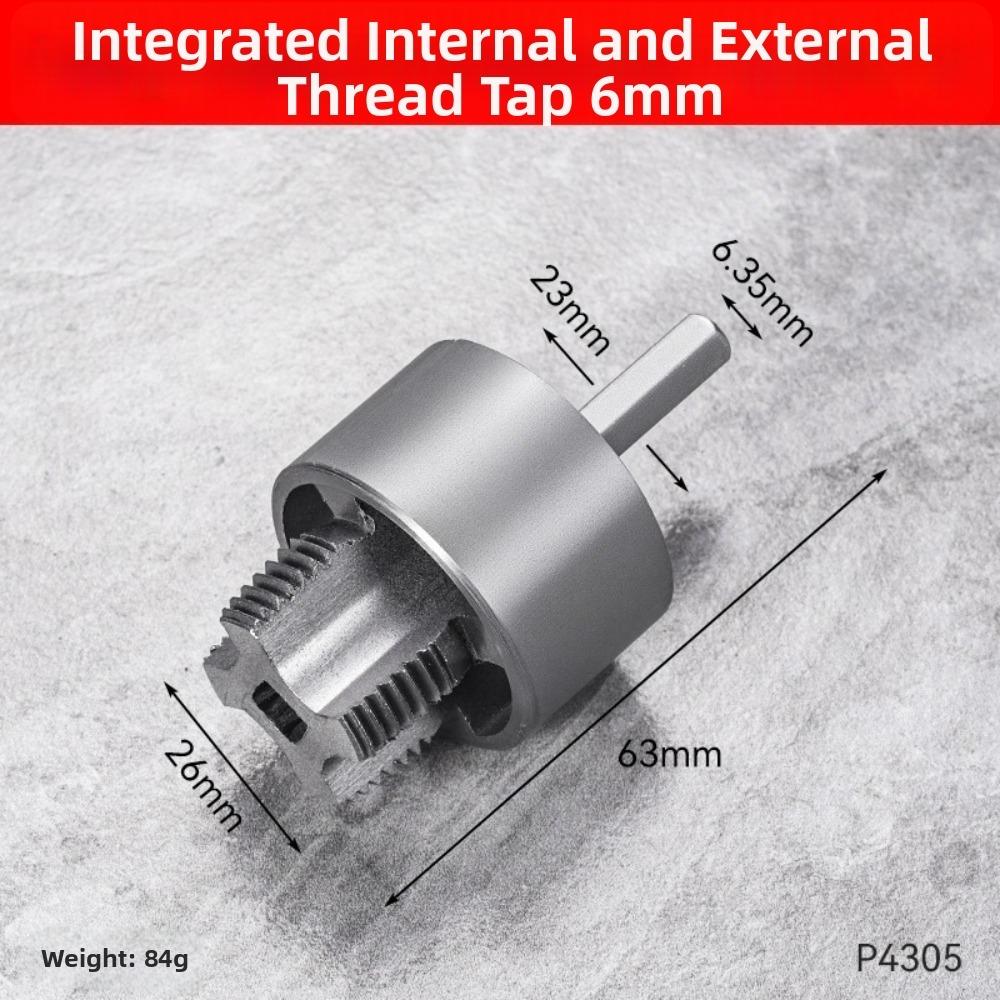 New 4/6 Points Pvc Pipe Threaders Multifunction Pipe Tool Pipe Threader Durable Internal and External Thread Opener
