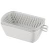 Akebono Sangyo Dustpan and Strainer White Bowl, Square, MZ-3534