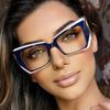 Anti Blue Light Optical Irregular Square Glasses Women Vintage Brand Designer Myopia Prescription Multicolour Eyewear  Frame