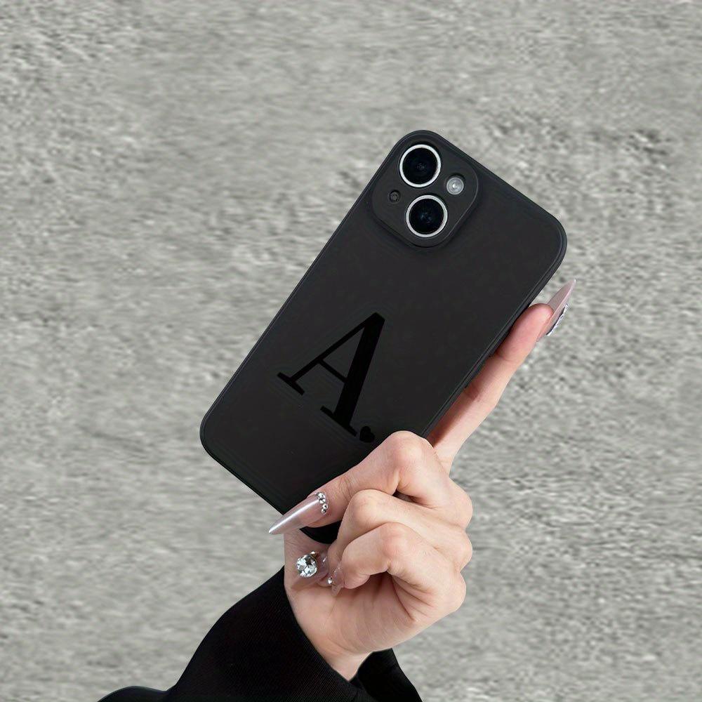 Fashion letter A pattern phone case suitable for iPhone 17 16 15 14 13 12 11 Pro/Max/Plus anti drop and shockproof back cover