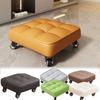 Square Shape Rolling Stool Upholstered Low Sliding Bench Kids Play Foot Stool  Tile Grouting