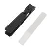 Nail Clipper with File Black Ultra Thin Stainless Steel Large Flat Toenail Clipper for Fingernail To