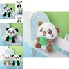 Adorable Panda Plush Keychain Soft Cuddly Bear Bag Charm For Kids And Adults