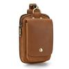 Small Male Bag Genuine Leather Waist Bag Phone Belt Pouch Men's Waist Pack With Clip On Pants Leather Waist Bag Mini Phone Bag
