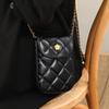 Tasche Neu Vielseitig Umhängetasche Premium Leichter Luxus Kette Handy Mini-Tasche Leder Damen-Tasche Gepäck