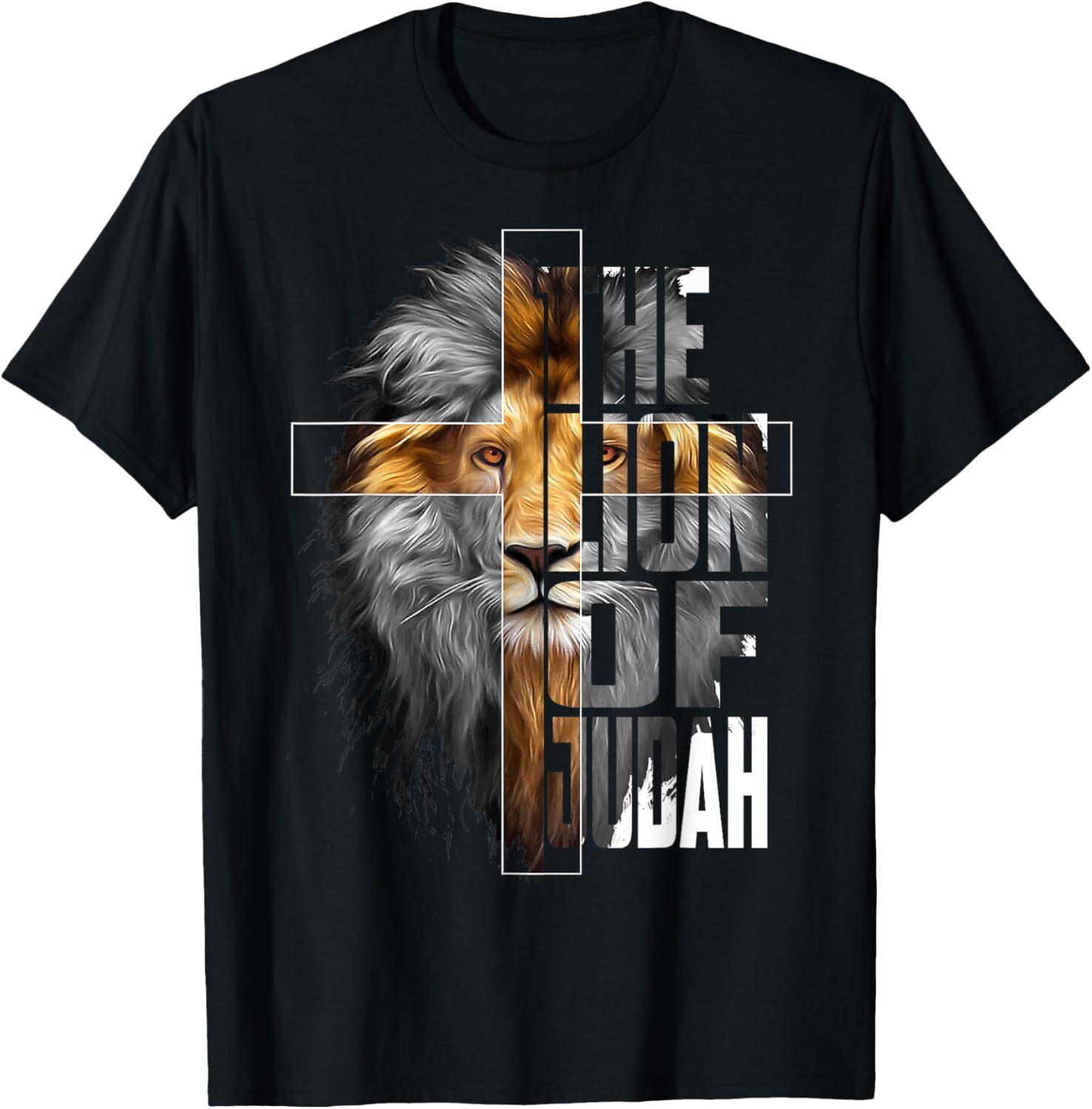 Christian Religious Jesus The Lion Of Judah Easter Yeshua T-Shirt Mens Womens Tees Top Tops Tee 4XL