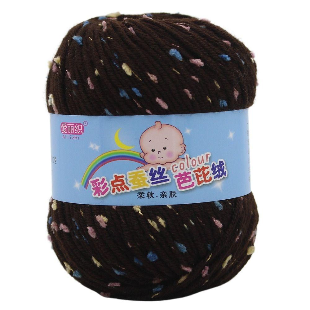 50g/Roll Wool Yarn Baby Cotton Crochet Yarn Practical Scarf Line  For Basket Carpets