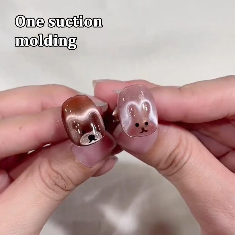 Cat Eye Nail Magnet Combined Flexible Iron Wire For Creating Rabbit Shapes On Nails Uv Gel Nail Art Manicure Tools