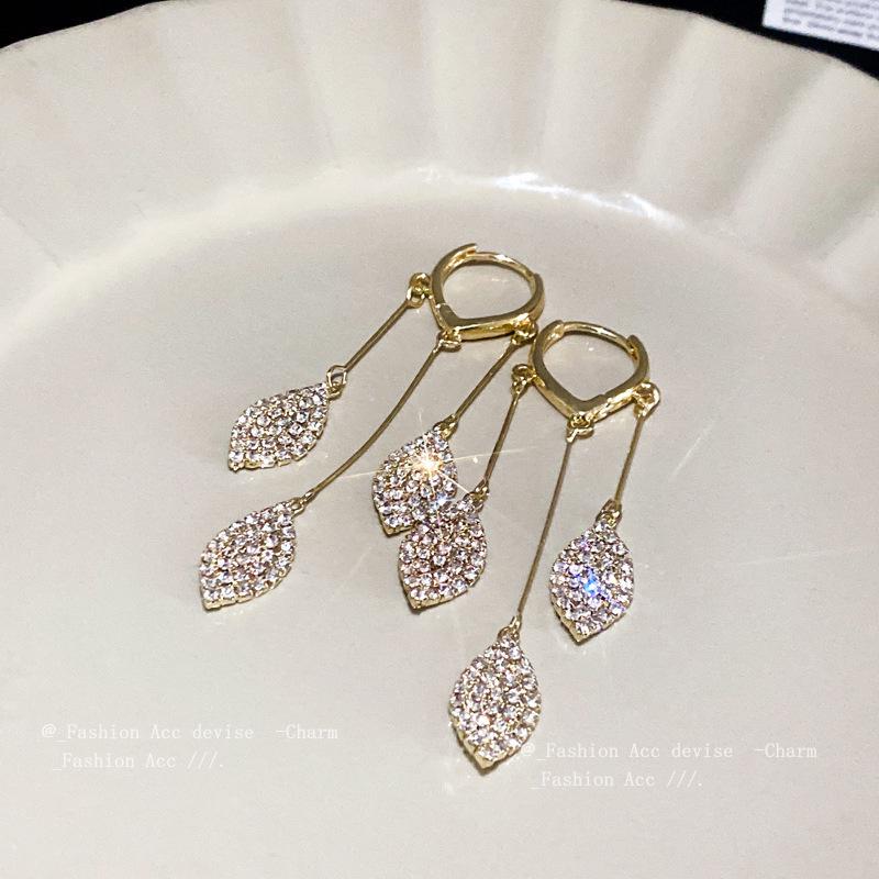 S925 Silber Diamant Geometrisch Koreanische Blume Perlenohrringe