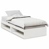 VidaXL Lit de jour sans matelas blanc 100x200 cm bois de pin massif, canapé-lit, canapé-lit de repos, lit de soirée pyjama, 859239