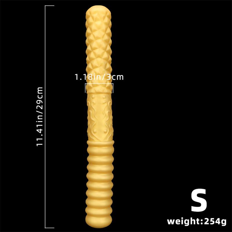 Doppelköpfiger Silikon-Dildo, extralanger Analplug, zweiköpfiger Drache, schwule und lesbische Produkte für Erwachsene