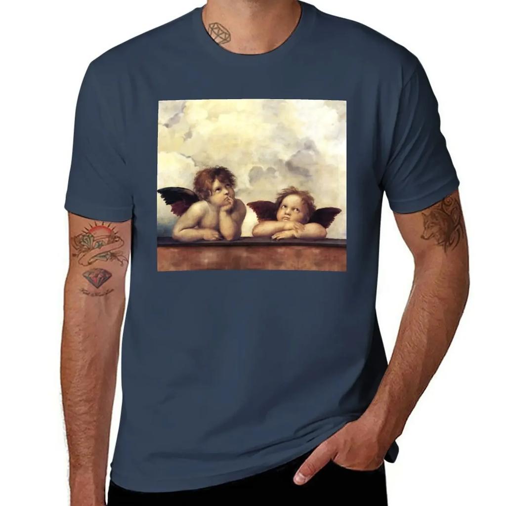RENAISSANCE ANGELS Winged Cherubs T-Shirt aesthetic clothes vintage clothes Short sleeve tee mens graphic t-shirts funny