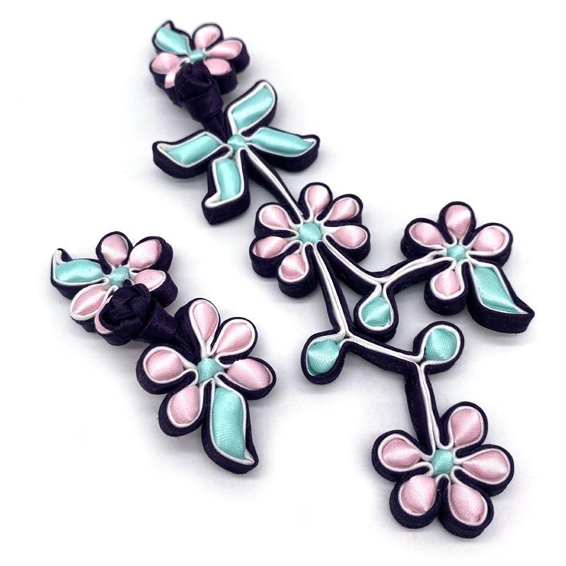 Flower Handmade Chinese Closure Buttons Knot Fastener for Sewing Cheongsam Tang Suit DIY Decorative Accessories