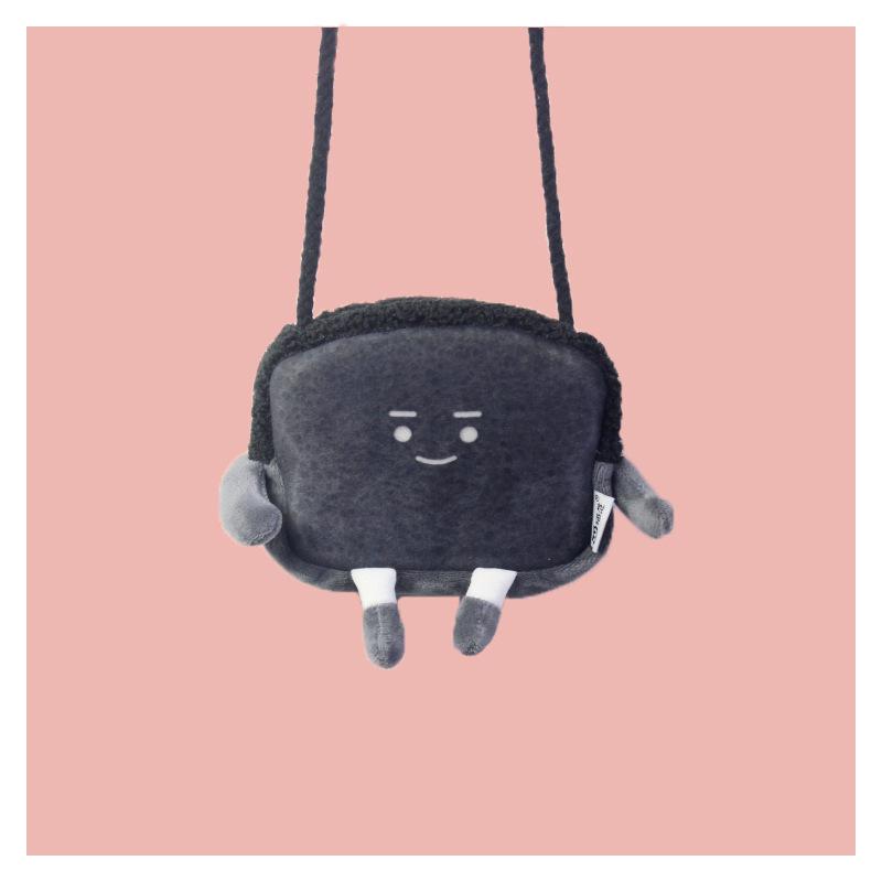 Creative Cartoon Toast Bread Crossbody Bag – Cute & Casual Shoulder Coin Purse for Students
