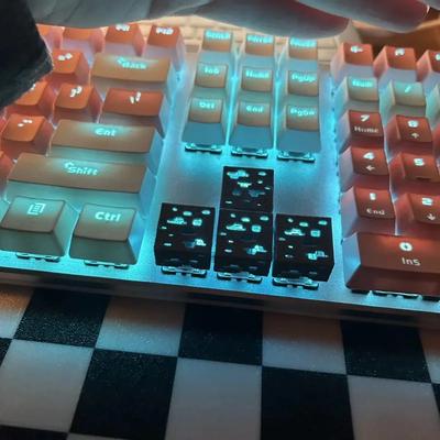 3D Printed Stereoscopic Creative Keycaps Mechanical Keyboard Transparent WASD Cross Axis Compatible Universal Accessories Gifts